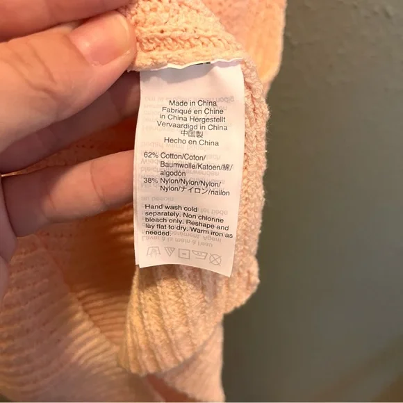 Madewell Monterey Sweater Vest Lucid Pink Knit V-Neck Tank Top - Picture 4 of 5